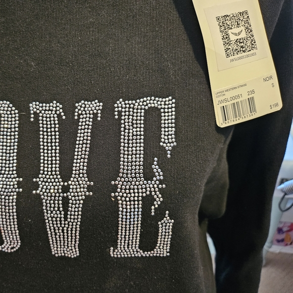Zadig & Voltaire Jeweled Crewneck Sweatshirt - Size small - Picture 2 of 7